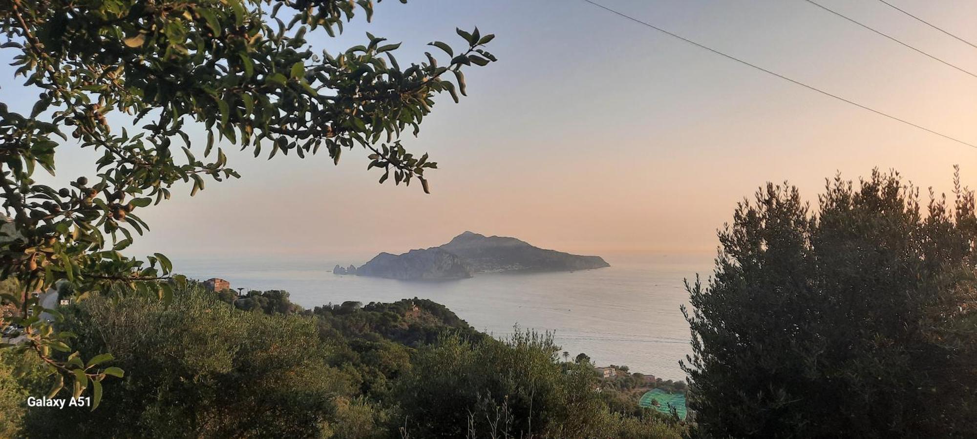 Con Vista Sul Golfo Di Napoli E Isola Di Capri